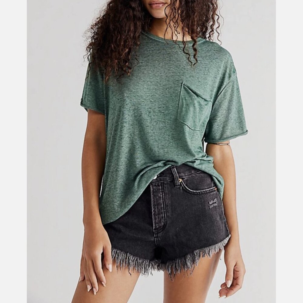 Free People We The Free Cypress Short Sleeve Pocket Vella Tee
